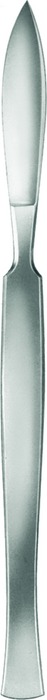 Dissecting knive, with metal handle, figure 6, cutting length 27 mm, length 15 cm