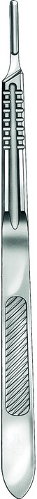Scalpel handle, no. 4 L, length 21 cm