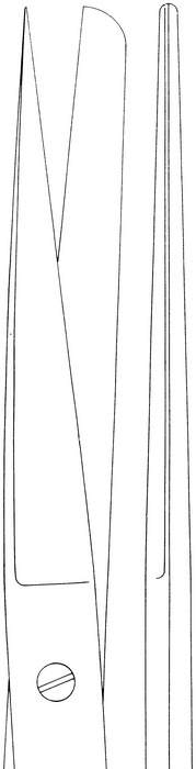 Operating scissors, pointed/blunt, straight, length 20.5 cm - Image 2