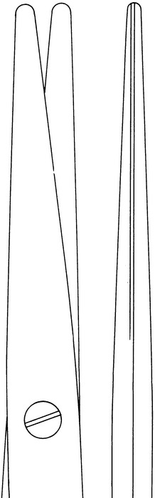 Dissecting scissors, standard, acc. to Mayo-Stille, blunt/blunt, straight, length 16 cm - Image 2
