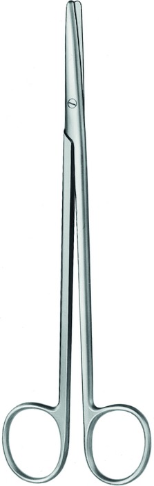 Dissecting scissors, acc. to Metzenbaum, straight, length 28.5 cm
