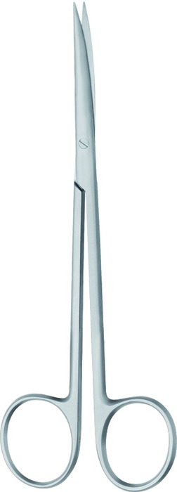 Scissors, fine, acc. to Metzenbaum-Fino, fine, pointed/pointed, curved, length 14.5 cm