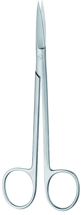 Scissors, acc. to Joseph, pointed/pointed, straight, length 14.5 cm