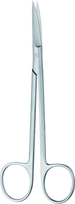 Scissors, acc. to Joseph, pointed/pointed, curved, length 14.5 cm
