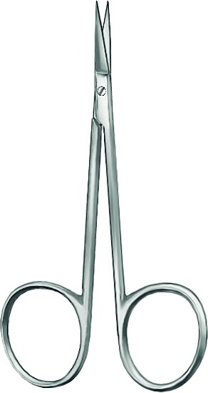 Scissors, delicate, pointed/pointed, straight, length 9 cm