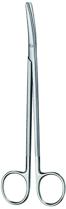 SuperCut dissecting scissors, acc. to Metzenbaum, curved, length 23 cm