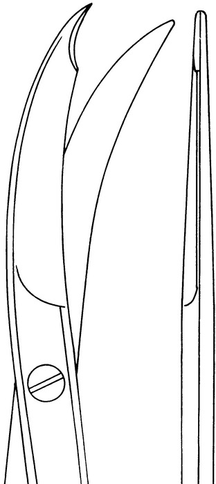 Stitch scissors, according to Northbent, bent, length 13 cm - Image 2
