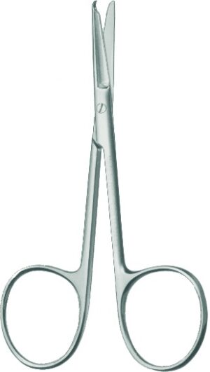 Ligature scissors, acc. to Spencer, straight, length 9 cm