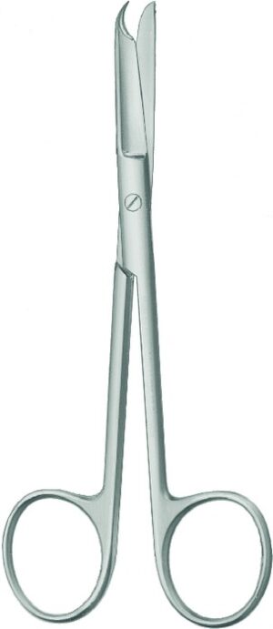 Ligature scissors, acc. to Spencer, straight, length 13 cm