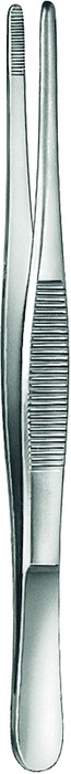 Dressing forceps, standard pattern, length 13 cm