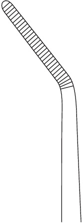 Dressing forceps, angled down, length 20 cm - Image 2