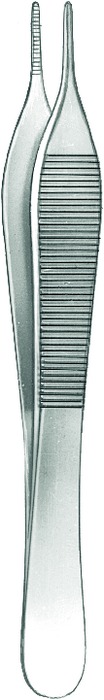 Dressing forceps, acc. to Adson, length 15 cm