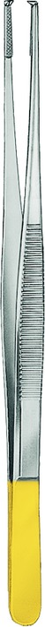 TC gold forceps, acc. to Oehler, 1 x 2 teeth, normal profile, length 16 cm