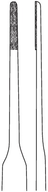 Forceps, plateau, acc. to Gerald, width 1.0 mm, length 20 cm