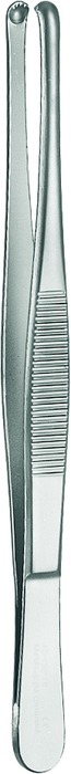 Tissue forceps, acc. to Durante, length 25 cm