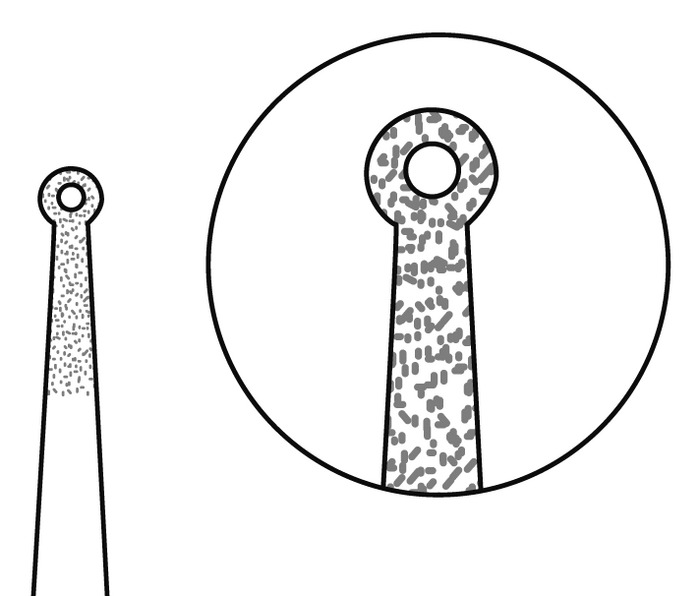Micro forceps, ring Ø 1.2 mm, length 11 cm - Image 2