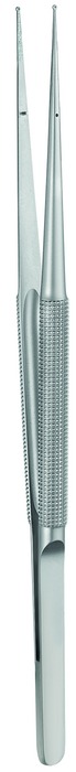 Ring forceps, straight, Ø 1.0 mm x 0.5 mm, length 15 cm