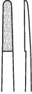 Micro forceps, titan, straight, 6.0 mm x 0.8 mm, length 15 cm