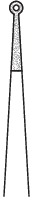 Ring forceps, Ø 1 mm x 0.5 mm, length 15 cm