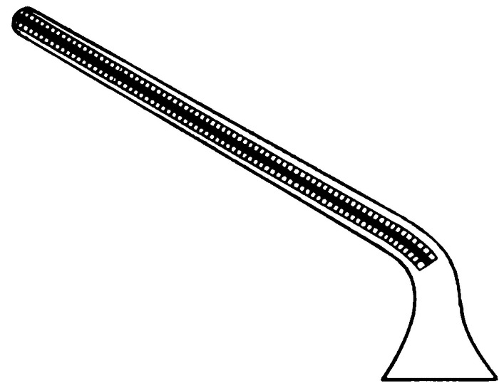 Bulldog clamp, acc. to DeBakey-Diethrich, Atrauma, angled, clamp length 20 mm, clamping force 180 g, length 5 cm