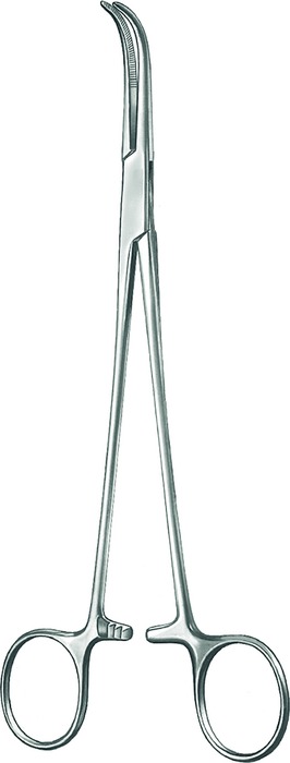 Haemostatic forceps, acc. to Schnidt, strongly curved, length 18.5 cm