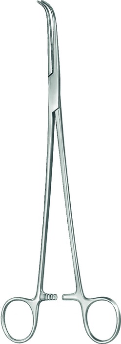 Dissecting forceps, acc. to Gemini, curved, length 23 cm