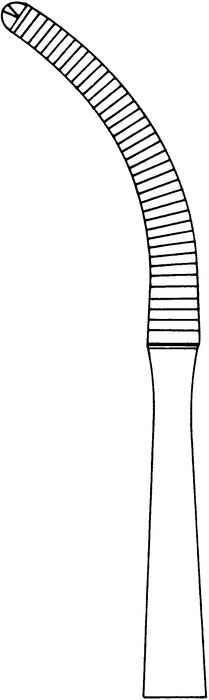 Peritoneum forceps, acc. to Milkulicz, 1 x 2 teeth, length 20 cm - Image 2