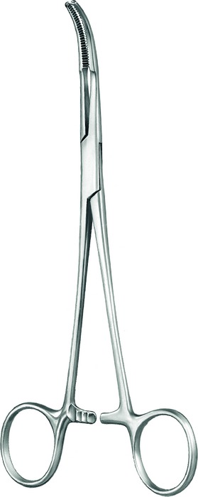 Peritoneum forceps, acc. to Milkulicz, 1 x 2 teeth, length 20 cm