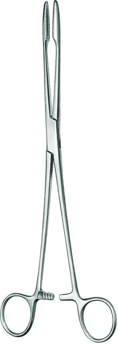 Dressing forceps, acc. to Gross-Maier, straight, length 26.5 cm