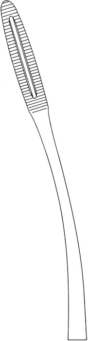 Dressing forceps, acc. to Gross-Maier, curved, length 26.5 cm