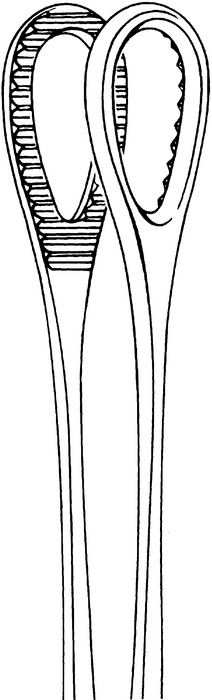 Sponge forceps, acc. to Förster, serrated jaws, straight, length 25 cm