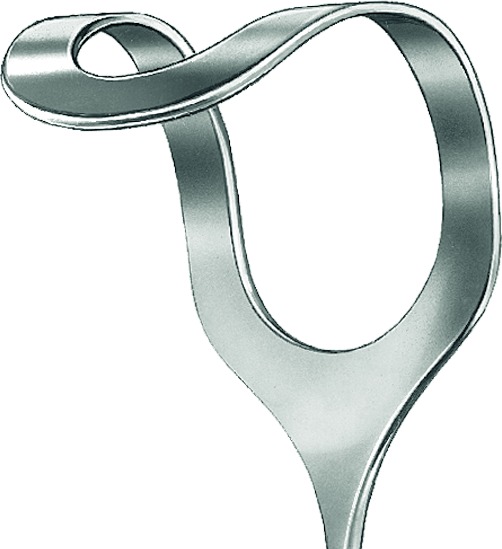 Retractor, acc. to Middeldorpf, 52 mm x 70 mm, length 28 cm