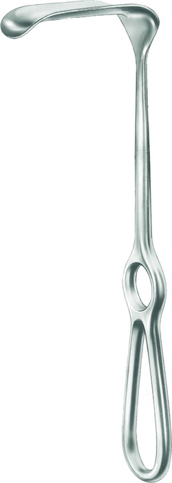 Retractor, acc. to Kocher, 70 mm x 25 mm, length 23.5 cm