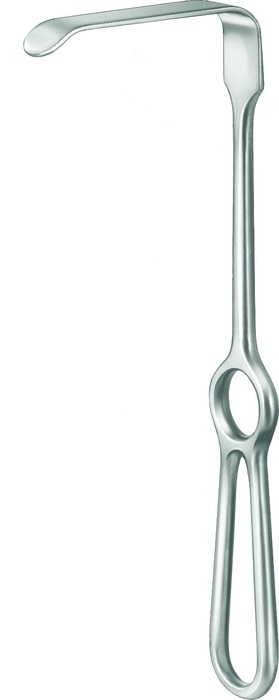 Retractor, acc. to Brunner, straight, 180 x 30 mm, length 25.5 cm