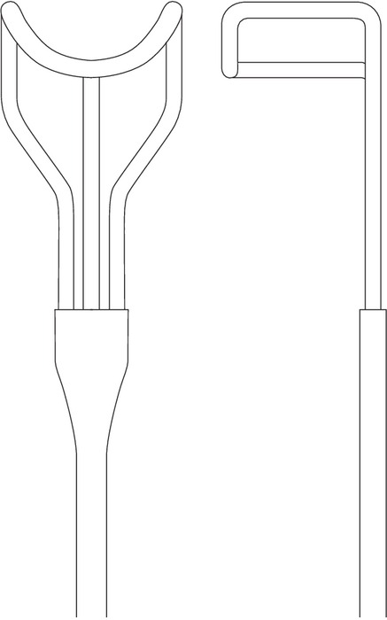 Aortic valve retractor, acc. to Borowski, figure 2, 16 mm x 23 mm, length 27 cm - Image 2