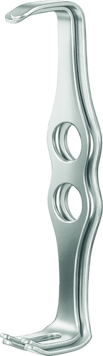 Double retractor, acc. to Mathieu, set, figure 1, 42 x 13 mm / 42 x 26 mm, figure 2, 47 x 13 mm / 46 x 26 mm, length 20 cm