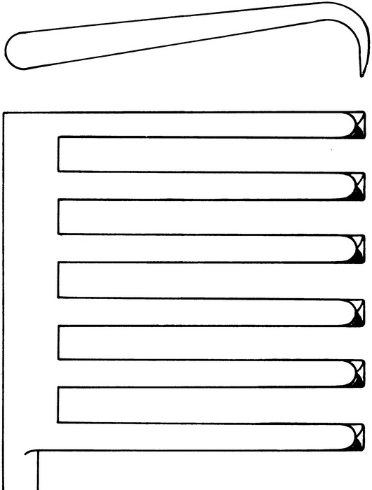 Spreader, acc. to Adson, sharp, 6 x 6 teeth, 110 mm, length 29 cm - Image 2