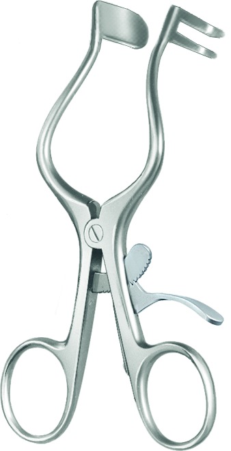 Spreader, acc. to Plester, blunt, left, length 10.5 cm