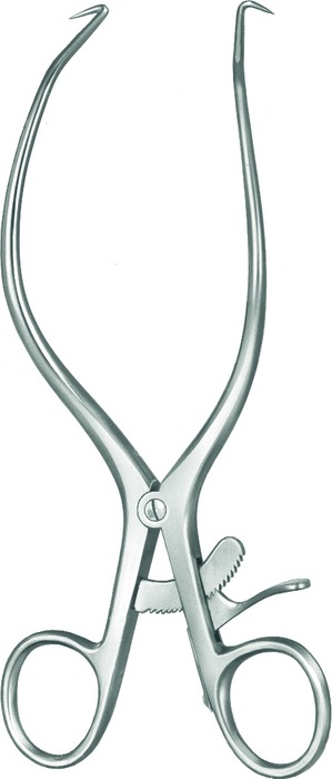 Woundspreader, acc. to Gelpi, 1 x 1 teeth, 103 mm, length 18 cm