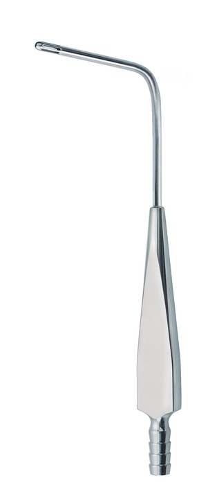 Suction tube, pediatric, 90°, Ø 5,0 mm, length 15 cm