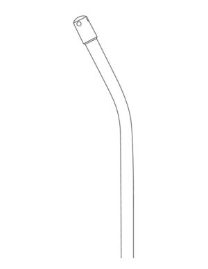 Suction tube, with suction stop, Ø 6 mm, length 39 cm