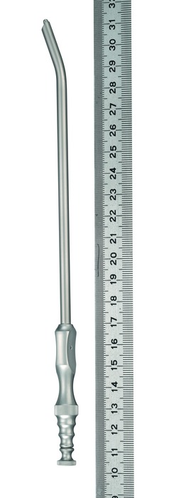 Suction tube, acc. to Adson, curved, Ø 3 mm, length 20 cm