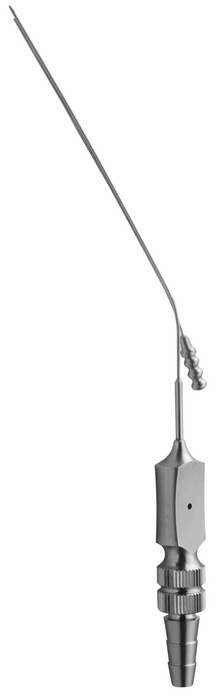 Suction tube, acc. to House, Ø 0.9 x Ø 0.7 mm, length 9 cm