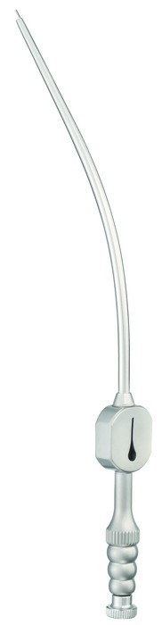 Suction tube, acc. to Fukushima, working length 115 mm, Ø 2.7 mm, length 18 cm