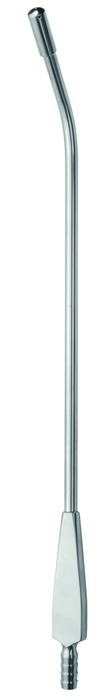 Valvular suction tube, with perforated screw tip, Ø 6 mm, length 30 cm