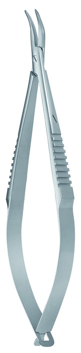 Microneedle holder, acc. to Castroviejo-Fino, curved, without ratchet, length 9 cm