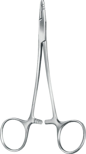 Needleholder, acc. to Neivert, smooth jaw, special groove, length 12.5 cm