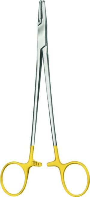 TC-Gold needle holder, acc. to DeBakey, length 36 cm