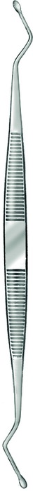 Bone curette, acc. to Williger, oval, figure 00/00, length 16.5 cm