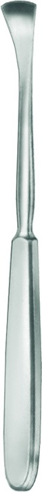 Raspatory, acc. to Langenbeck, with hollow handle, curved, length 19 cm